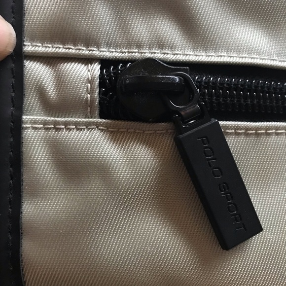 Ralph Lauren Polo MESSENGER Purse Bag! ❤️NWT Black - Picture 7 of 8